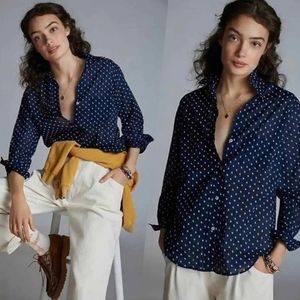 Anthropologie Grayson The Hero Pelican Print Button Down Shirt Size Small